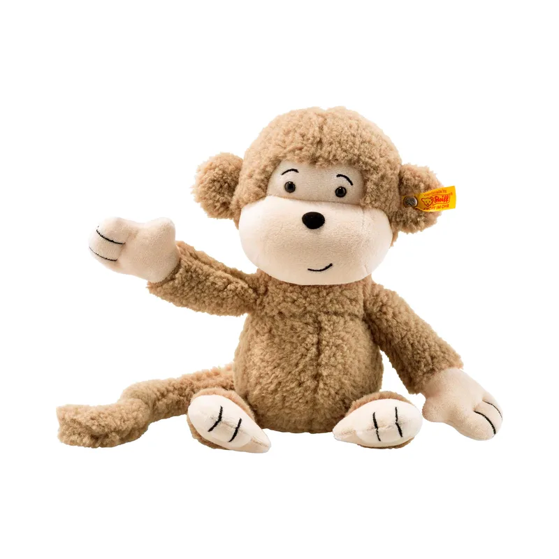Kuscheltier Brownie Affe Soft Cuddly Friends 30cm von Steiff in Braun, 300 × 170 × 90 mm – Produktfoto