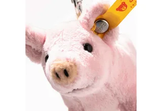 Kuscheltier Friends Anhänger Glücksbringer Schwein van Steiff in Roze – productfoto 4 van 4