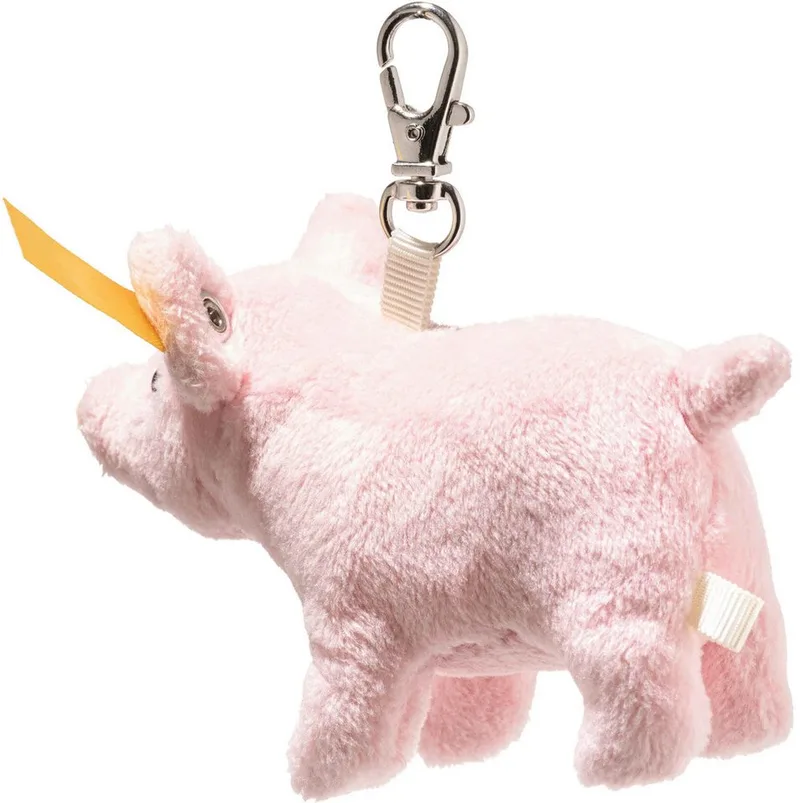 Kuscheltier Friends Anhänger Glücksbringer Schwein van Steiff in Roze – productfoto 3 van 4