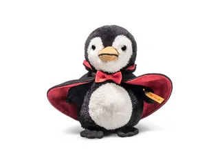 Kuscheltier Steiff Pinguin Nibble der Vampir 15 cm schwarz/weiß/rot stehend 057199 by Steiff – product photo 1 of 5