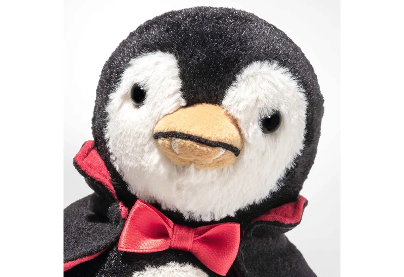 Kuscheltier Steiff Pinguin Nibble der Vampir 15 cm schwarz/weiß/rot stehend 057199 by Steiff – product photo 5 of 5