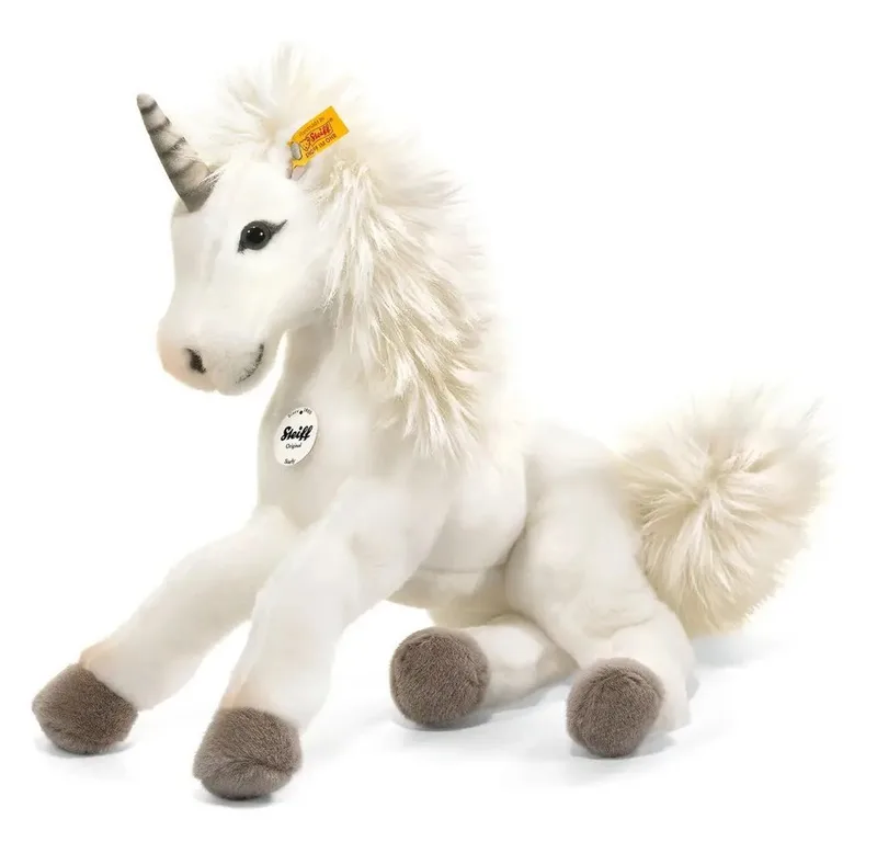 Kuscheltier Steiff Starly Schlenker Einhorn, weiß, 35 cm fra Steiff – produktbillede
