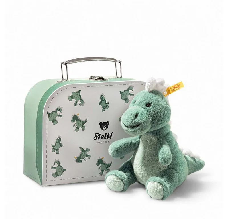 Kuscheltier Steiff T-Rex Baby Joshi 16cm im Koffer 067280 by Steiff – product photo