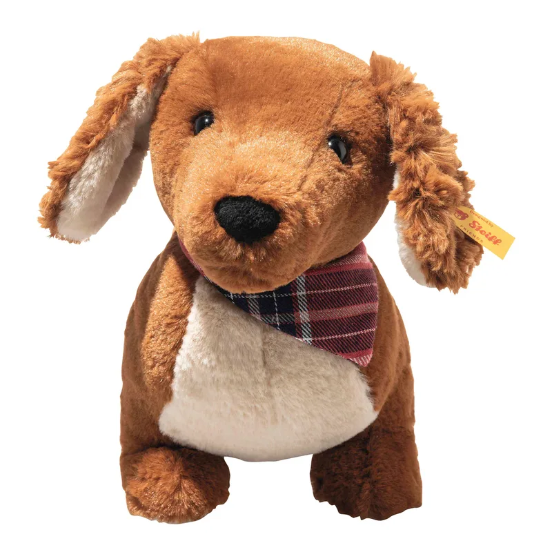 Kuscheltier Waldi Dackel 30cm fra Steiff i Brun, 30 × 10 × 13 mm – produktbillede 1 af 3