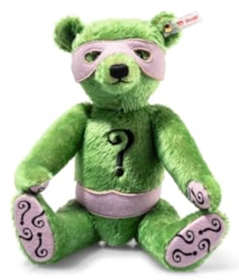 Pluche Batman The Riddler teddybeer khaki 30 cm knuffel van Steiff in Meerkleurig – productfoto