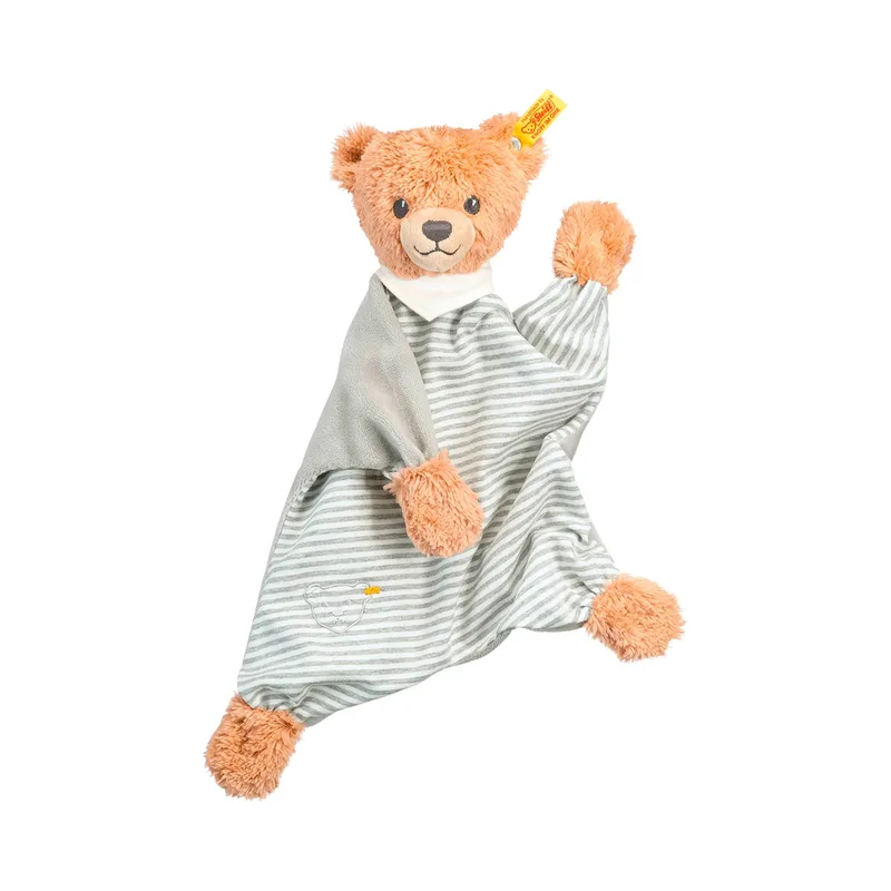 Schmusetuch Schlaf-gut Bär von Steiff in Grau, 300 × 80 × 350 mm – Produktfoto