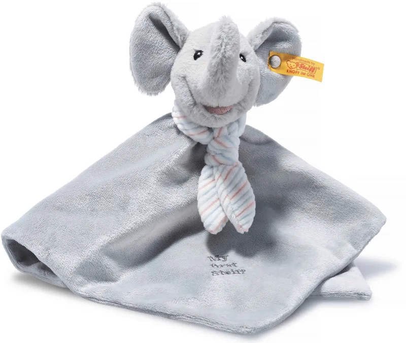 Schmusetuch Soft Cuddly Friends My first Steiff Ellie Elefant de Steiff en Gris – photo produit