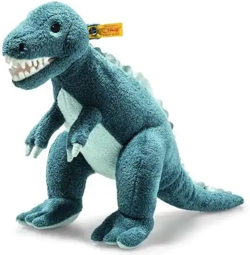 Soft Cuddly Friends Knuffel Thaisen T-Rex - 35 cm van Steiff in Blauw – productfoto