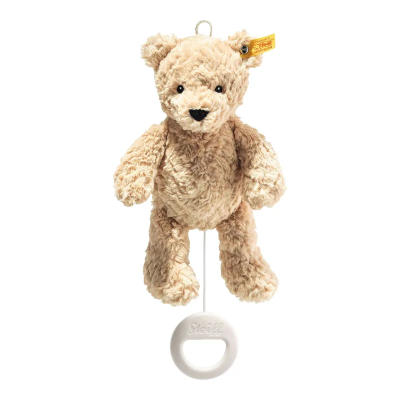 Spieluhr Teddybär Jimmy Soft Cuddly Friends 26 cm de Steiff en Beige, 26 × 20 × 10 mm – photo produit