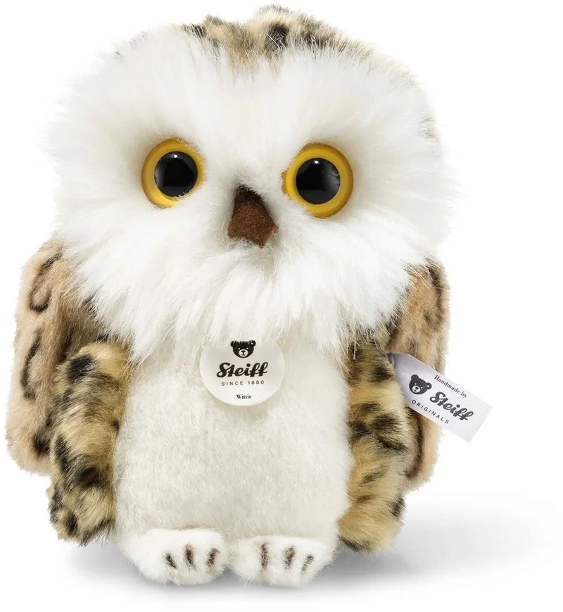 Uil Knuffel - 12 cm van Steiff in Wit – productfoto