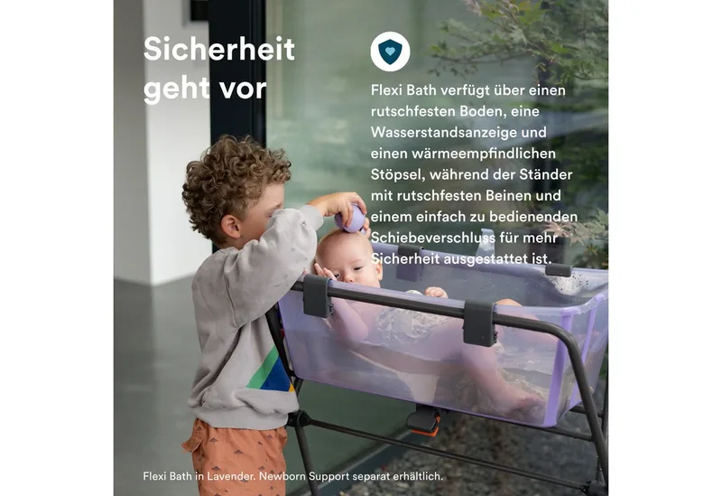 Babybadewanne Flexi Bath® mit Stand von Stokke in Beige – Produktfoto 3 von 5