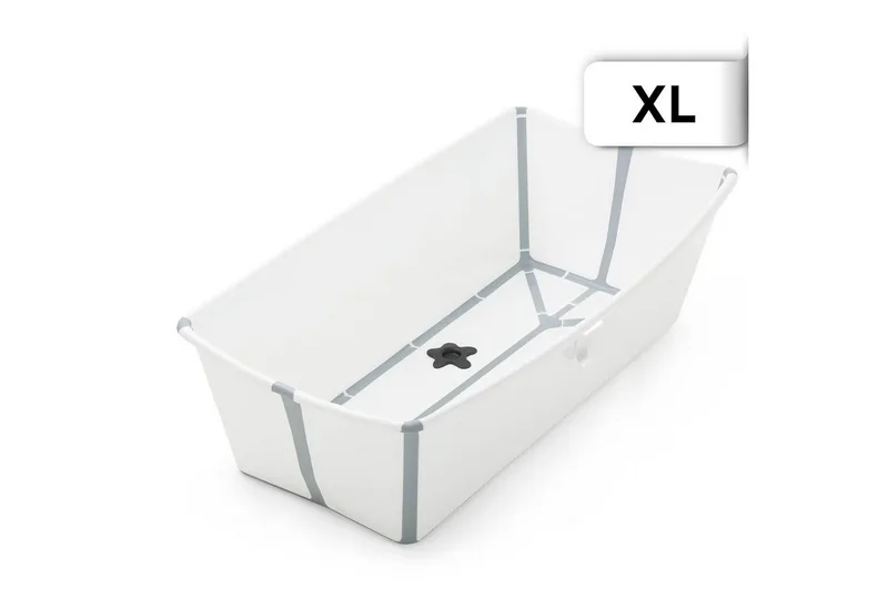 Babybadewanne Flexi Bath® X-Large - Geräumige faltbare Babybadewanne by Stokke in Weiß – product photo