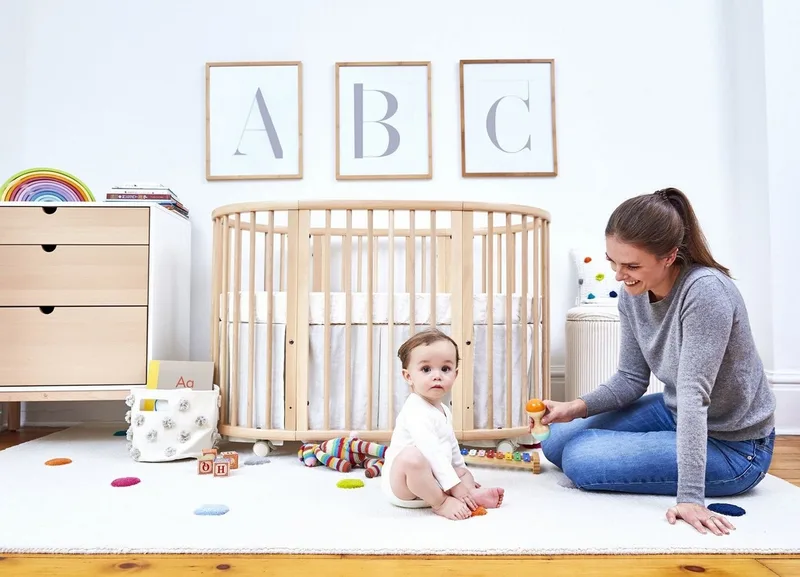 Babymatratze Sleepi Matratze für das Stokke Sleepi Bett V2, Stokke, 10 cm hoch van Stokke – productfoto 2 van 5