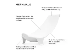 Badewannensitz Newborn Support – Badewanneneinsatz für Flexi Bath Badewanne, Badewannensitz by Stokke in White – product photo 2 of 5