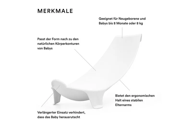 Badewannensitz Newborn Support – Badewanneneinsatz für Flexi Bath Badewanne, Badewannensitz by Stokke in White – product photo 2 of 5