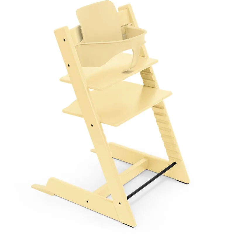 Bundel Tripp Trapp-kinderstoel Lemon Yellow met Babyset Lemon Yellow fra Stokke i Lemon Yellow – produktbillede