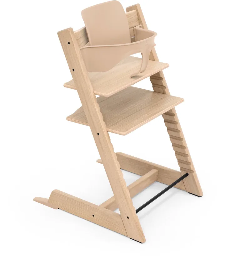 Bundel Tripp Trapp-kinderstoel Oak Natural + Babyset Natural by Stokke in Naturel – product photo