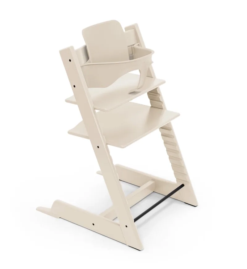 Bundel Tripp Trapp-kinderstoel Vanilla White | Babyset Vanilla White de Stokke en Vanilla White – photo produit