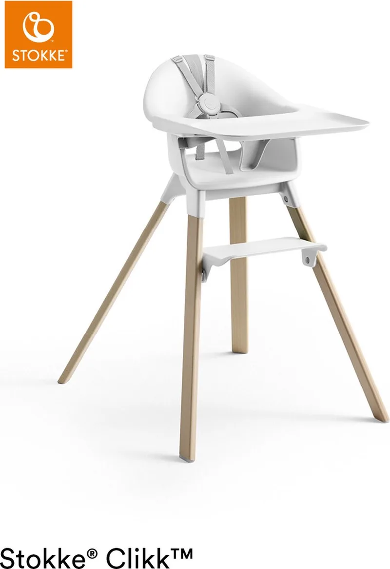 Clikk Kinderstoel fra Stokke i White – produktbillede