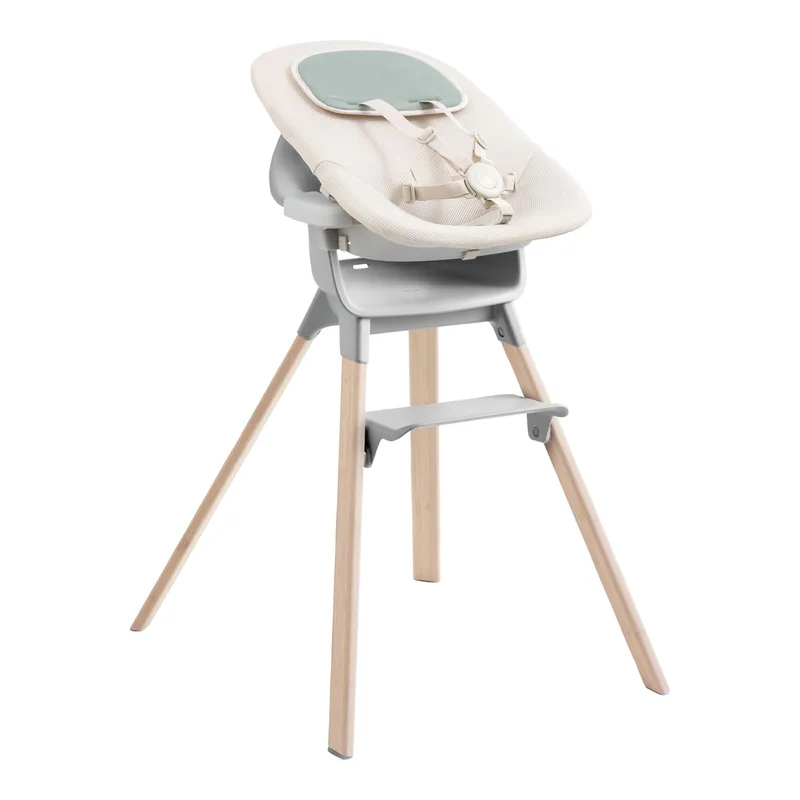 Clikk™ Bundle Hochstuhl Bambus inkl. Newbornset by Stokke in Grey – product photo