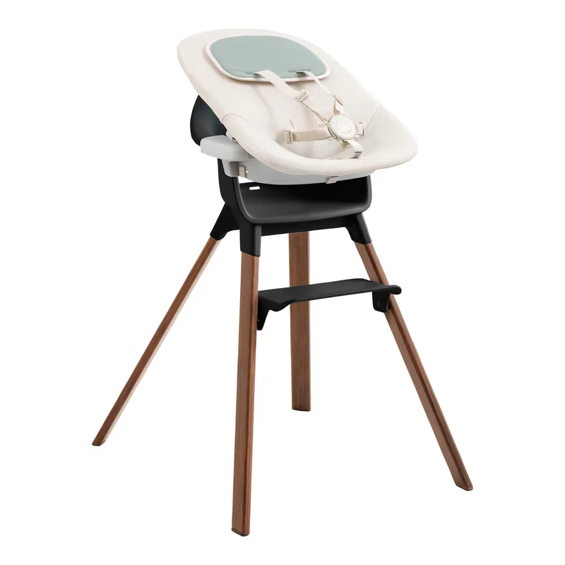 Clikk™ Bundle Hochstuhl Bambus inkl. Newbornset fra Stokke i Sort – produktbillede