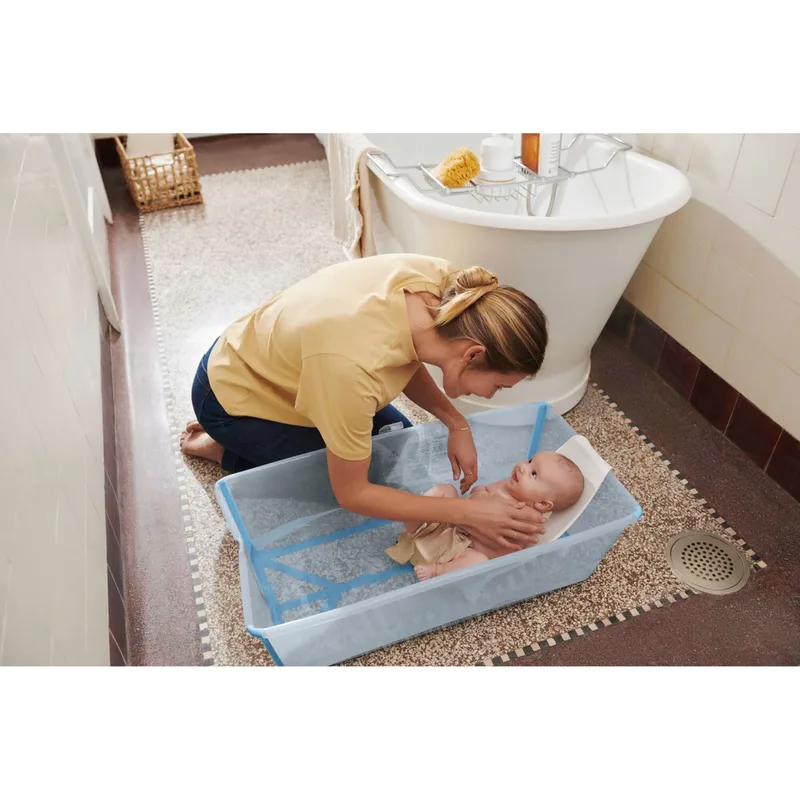Flexibath Badewanne XL by Stokke in Blau, 80 × 24 × 40 mm – product photo