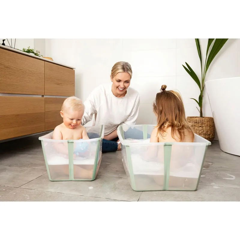 Flexibath Badewanne XL by Stokke in Gruen, 80 × 40 × 24 mm – product photo