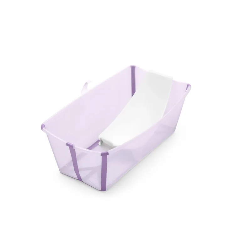 Flexibath Bundle Badewanne inkl. Badewannensitz Newborn Support van Stokke in Lila – productfoto
