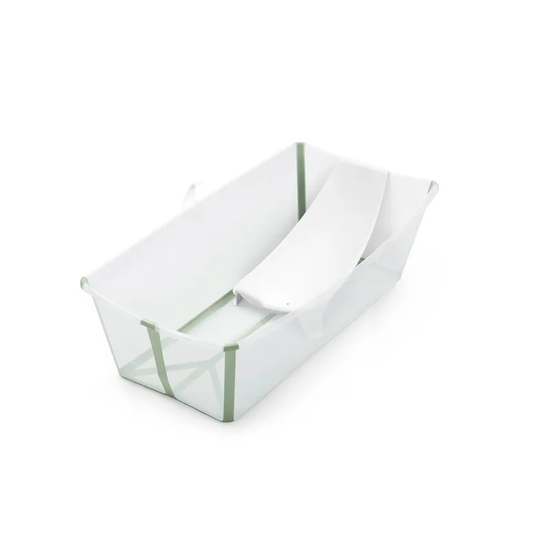 Flexibath Bundle Badewanne XL inkl. Badewannensitz Newborn Support van Stokke in Gruen – productfoto