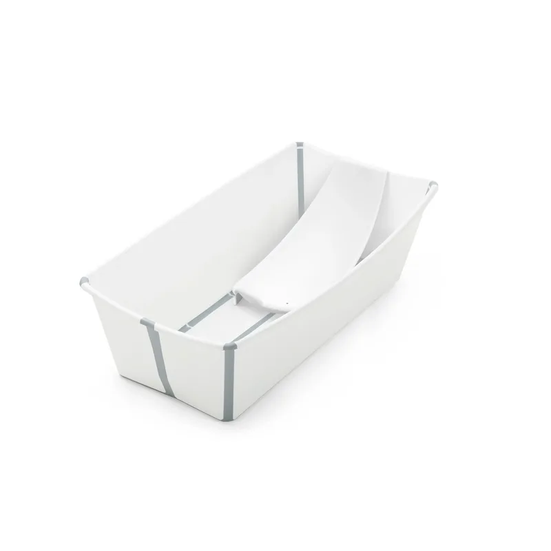 Flexibath Bundle Badewanne XL inkl. Badewannensitz Newborn Support van Stokke in Weiss, 82 × 49 × 27 mm – productfoto