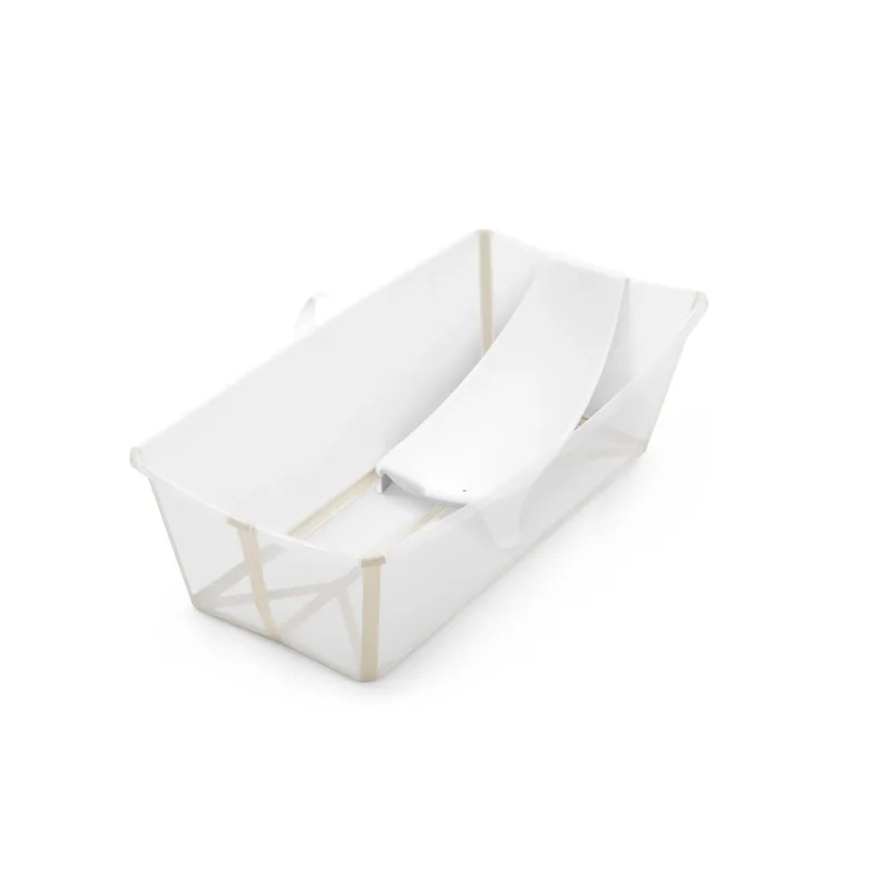 Flexibath Bundle Badewanne XL inkl. Badewannensitz Newborn Support de Stokke en Beige – photo produit