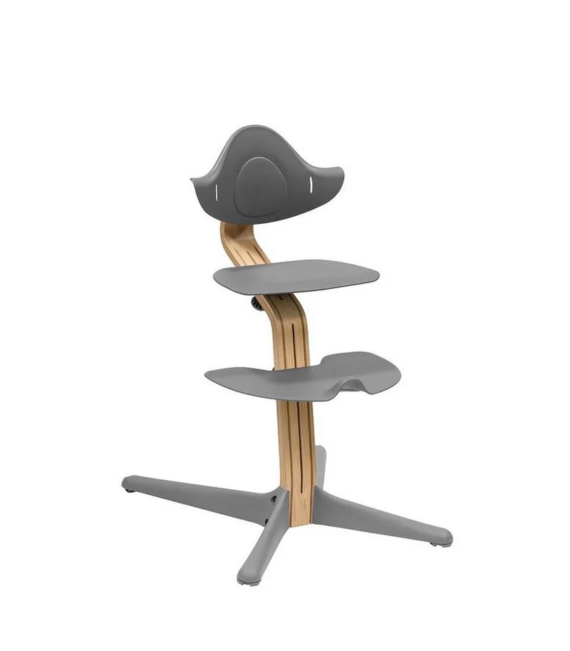 Hochstuhl Nomi®, der zu aktivem Sitzen inspiriert, Geeignet für Babys bis Erwachsene bis zu 150 kg by Stokke in Grau – product photo