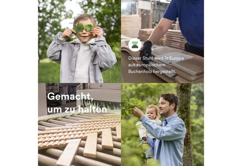 Hochstuhl Tripp Trapp Hochstuhl mit Baby set und Stokke Tray, für Kinder im Alter von 6-36 Monaten von Stokke in Grau – Produktfoto 4 von 4