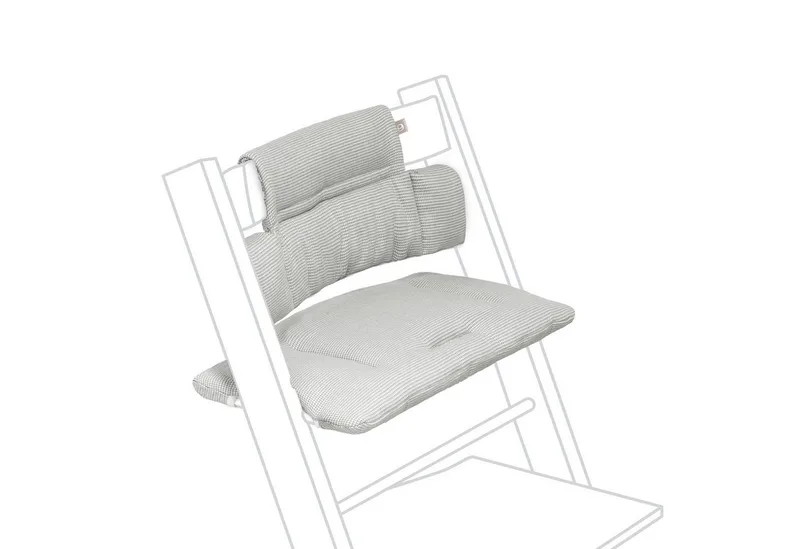 Hochstuhlauflage Kissen für den Kinderhochstuhl Tripp Trapp und Baby Set de Stokke en Grau – photo produit