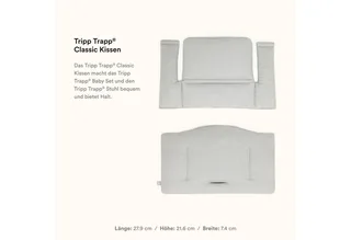 Hochstuhlauflage Kissen für den Kinderhochstuhl Tripp Trapp und Baby Set by Stokke in Grey – product photo 3 of 5