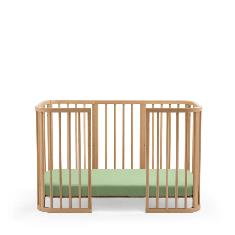 Hoeslaken Ledikant Stokke® Nighti™ Sage Green de Stokke – photo produit 3 sur 4