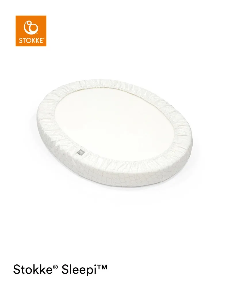 Hoeslaken Wieg Stokke® Sleepi™ Mini V3 Fans Grey de Stokke – photo produit 2 sur 2