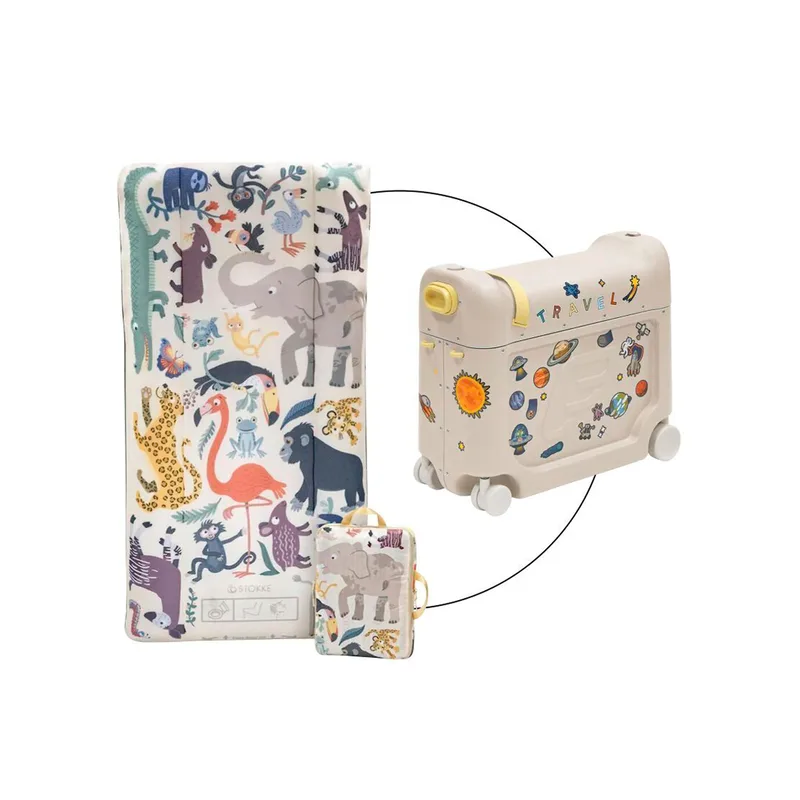 Jetkids™ By Stokke® Reisekoffer BedBox inkl. aufblasbare Matratze CloudSleeper från Stokke i Vit – produktbild