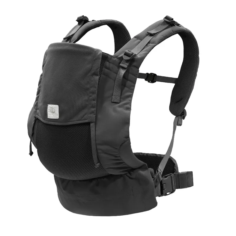 Limas Mesh, - Ademende draagzak met hoogwaardige stoffen - Veilig voor baby's van 1 maand/4-15 kg - Inclusief afneembaar tasje voor benodigdheden de Stokke en Antraciet – photo produit