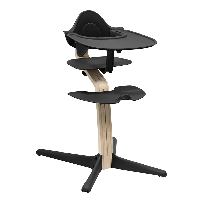 Nomi Bundle Hochstuhl inkl. Babyset und Tray van Stokke in Zwart – productfoto