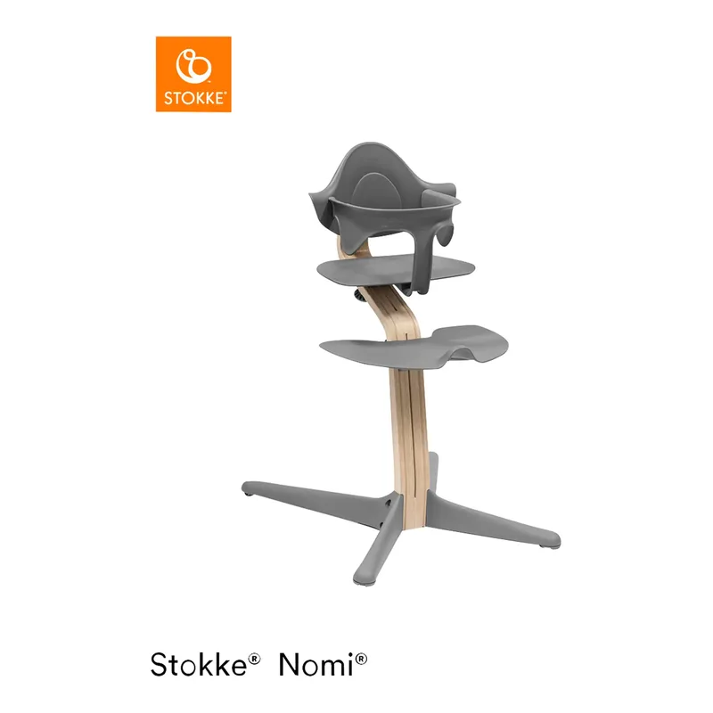 Nomi Bundle Hochstuhl inkl. Newbornset und Babyset de Stokke en Gris, 39 × 71,5 mm – photo produit