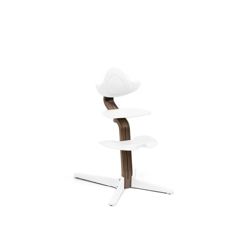 Nomi Hochstuhl Walnuss fra Stokke i Hvid, 59 × 52 × 83,5 mm – produktbillede 2 af 3