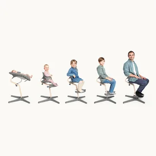 Nomi® Kinderstoel - Beech Natural by Stokke in Grey – product photo 3 of 3