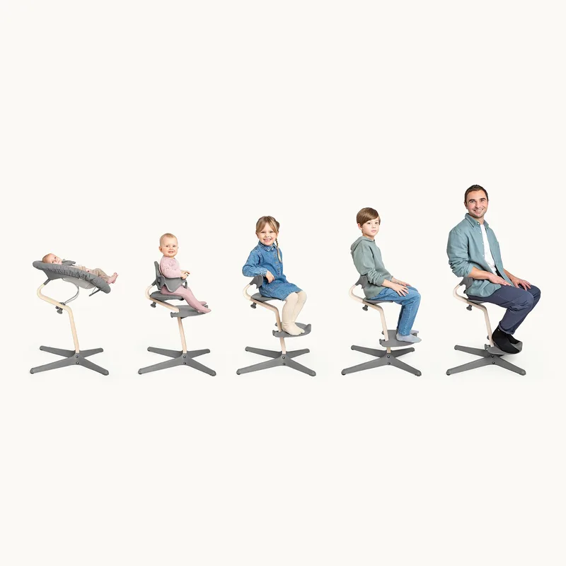 Nomi® Kinderstoel - Beech Natural by Stokke in Grey – product photo 3 of 3