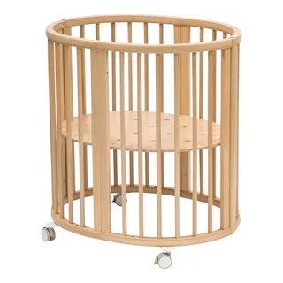 Sleepi™ Babybett Sleepi Mini. Inkl. Umbausatz zum Kinderbett und Matratze by Stokke in Natural, Purple, 82 × 67 × 87 mm – product photo 1 of 2