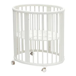 Sleepi™ Babybett Sleepi Mini. Inkl. Umbausatz zum Kinderbett und Matratze de Stokke en Blanc, 82 × 67 × 87 mm – photo produit 1 sur 2