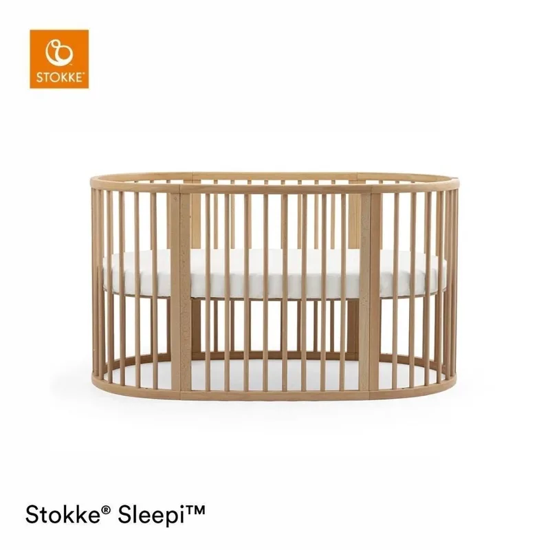 Sleepi™ Babybett Sleepi V3 fra Stokke i Natur, 141 × 74 × 84 mm – produktbillede 2 af 4