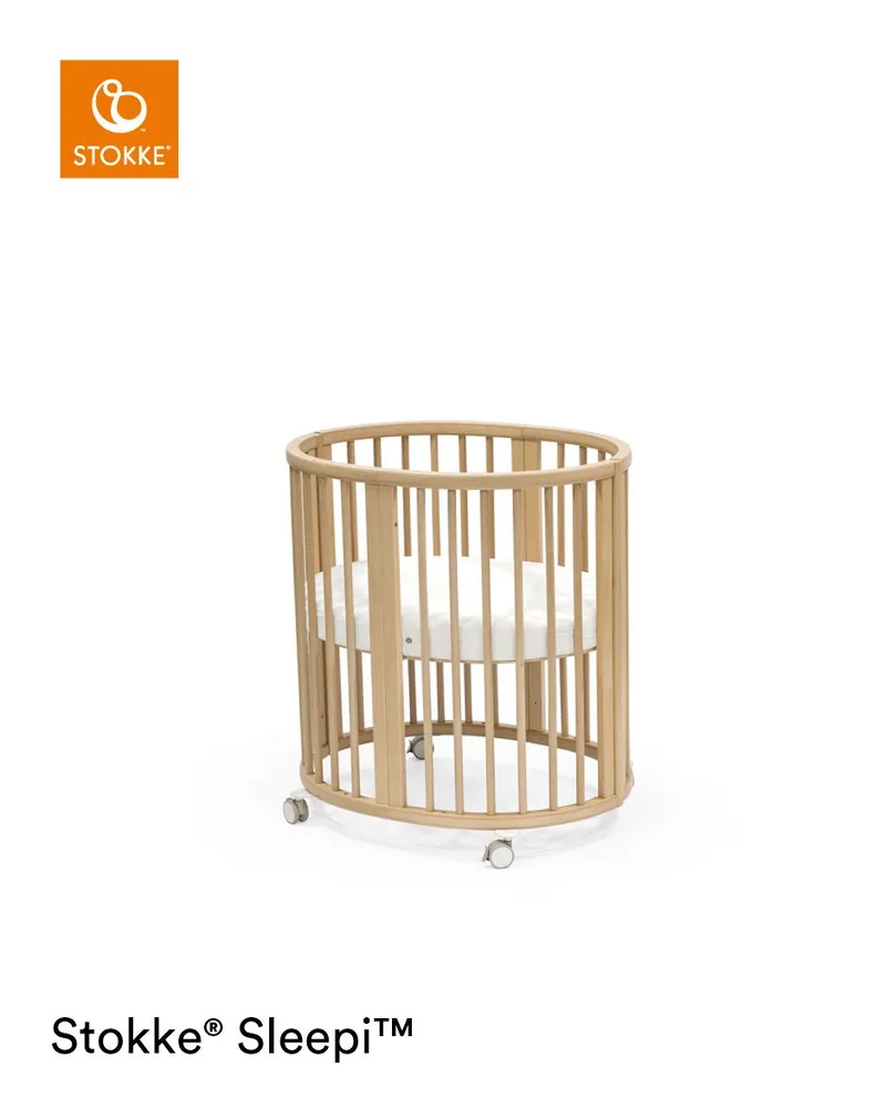 Sleepi™ Matratze für Babybett Sleepi Mini (0-6 Monate) fra Stokke i Hvid, 76,4 × 59 × 8,4 mm – produktbillede 3 af 3