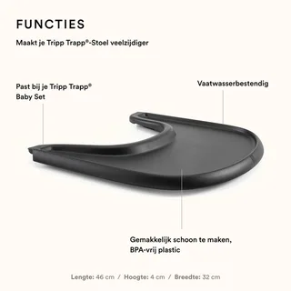 Tafelblad voor Tripp Trapp® by Stokke in Black – product photo 1 of 3
