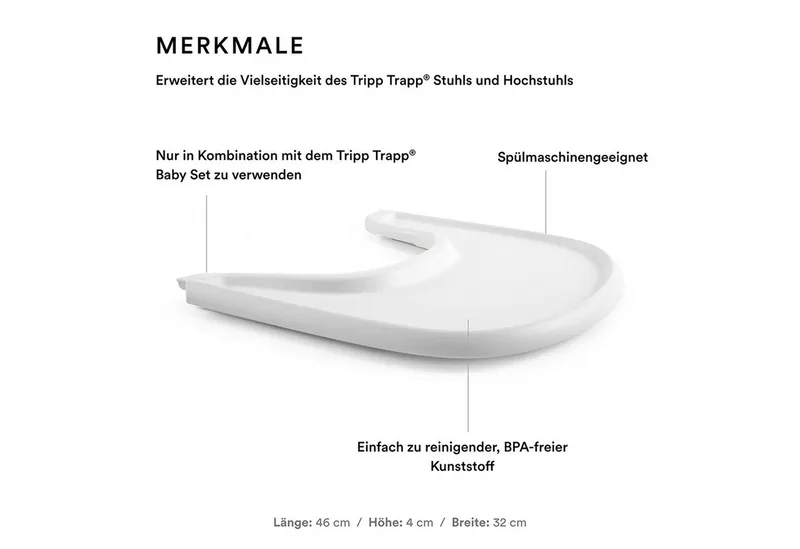 Tafelblad voor Tripp Trapp® by Stokke in Black – product photo 2 of 3